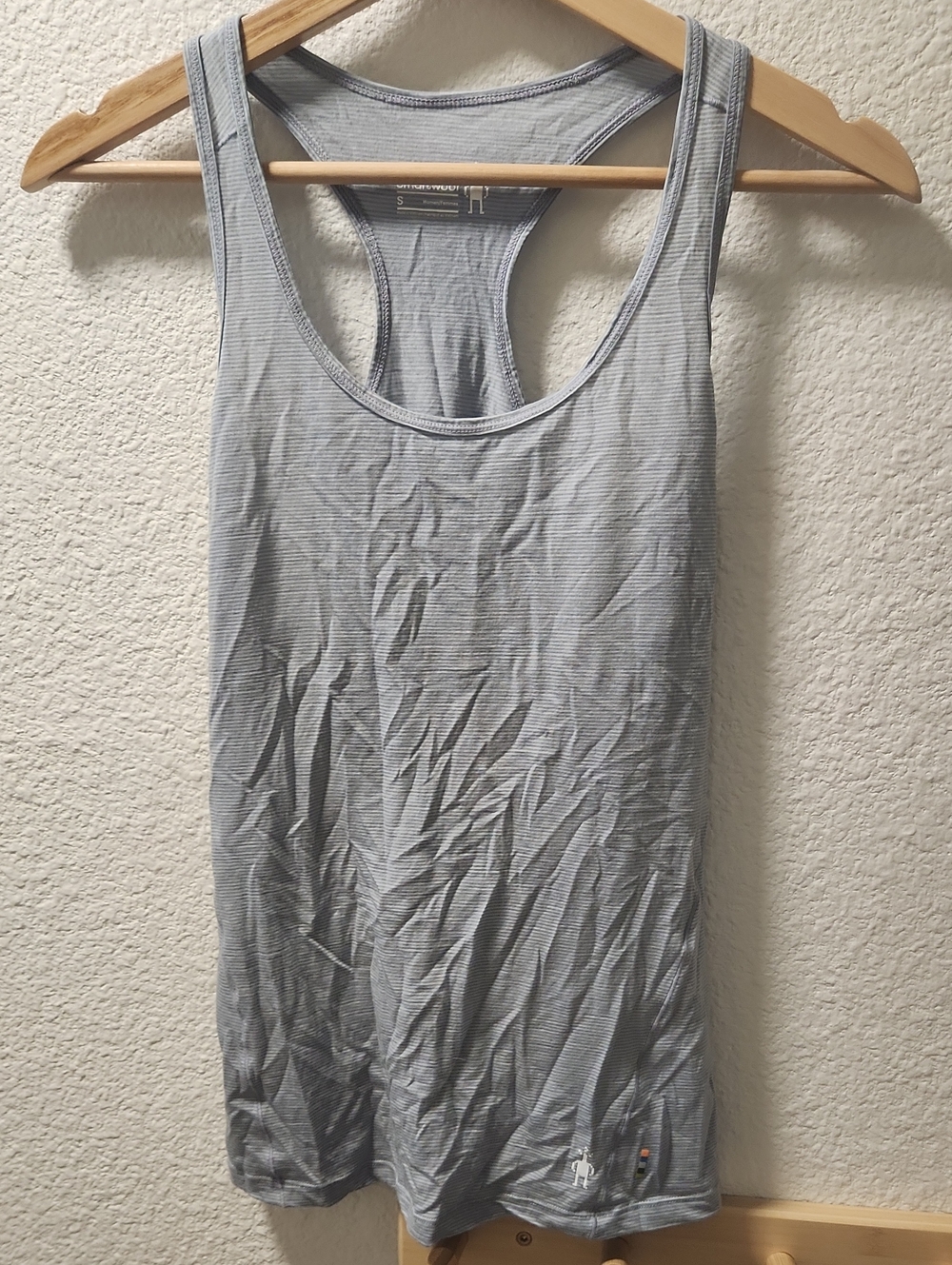 Smartwool Merino 150 Tank Top Womens Small Gray Hiking Camping Running